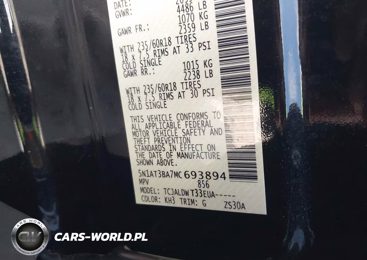 2021 Nissan Rogue Sv Fwd VIN:5N1AT3BA7MC693894 - 9