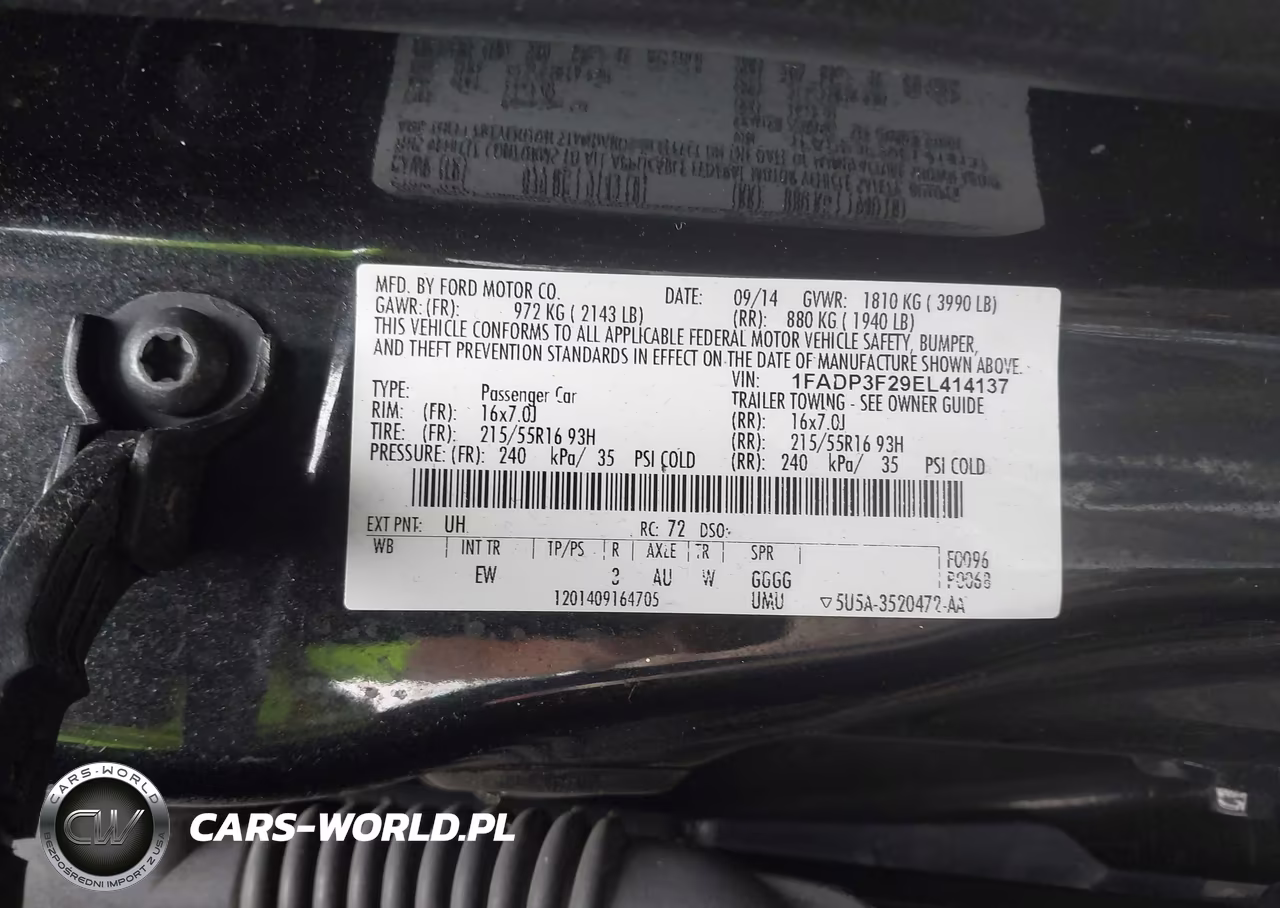 2014 Ford Focus Se VIN:1FADP3F29EL414137 - 9