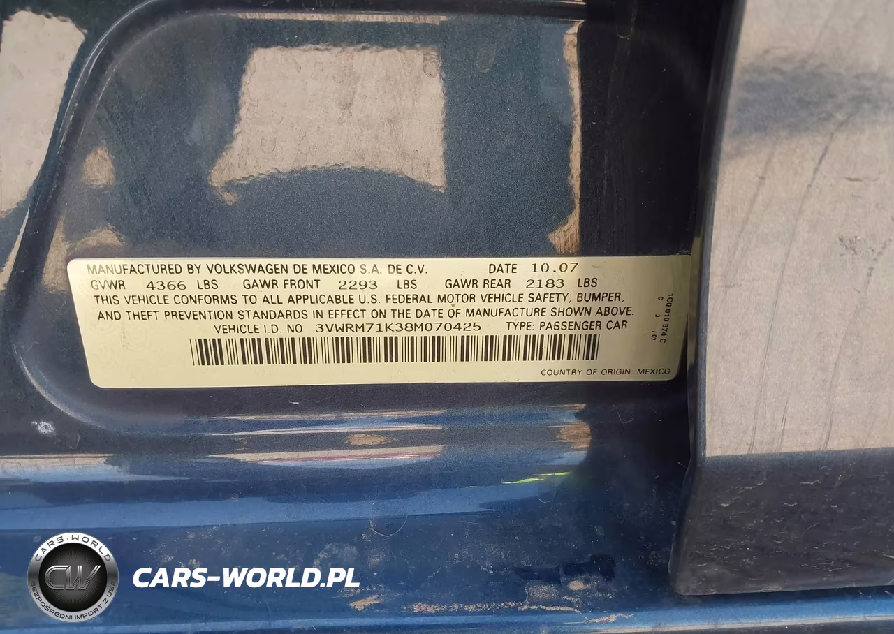 2008 Volkswagen Jetta Se-Sel VIN:3VWRM71K38M070425 - 9