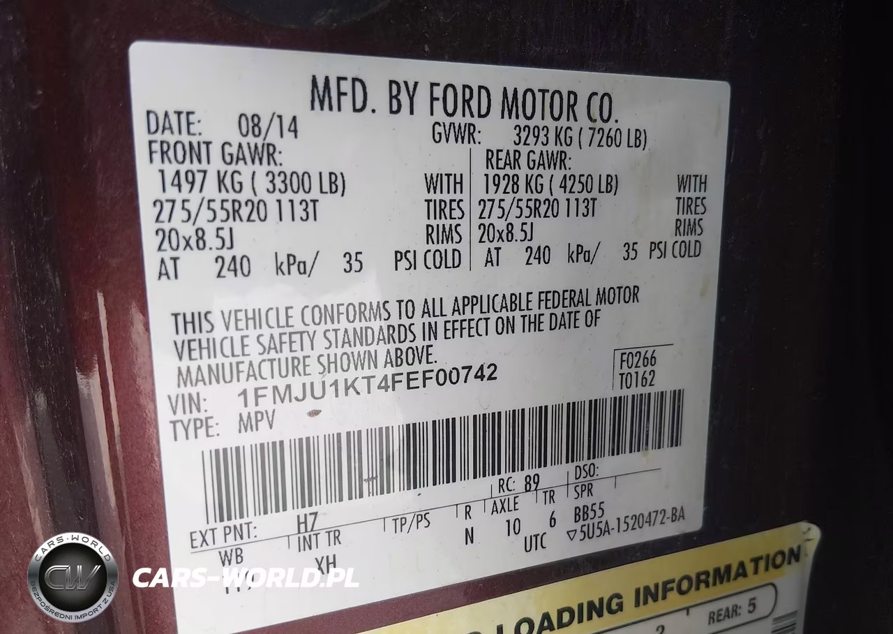 2015 Ford Expedition Limited VIN:1FMJU1KT4FEF00742 - 9