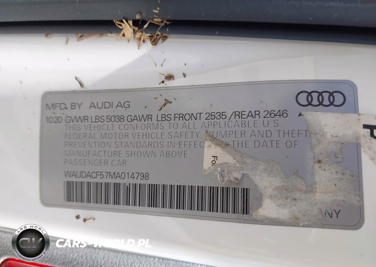 2021 Audi A5 Sportback Premium 45 Tfsi Quattro S Tronic VIN:WAUDACF57MA014798 - 9