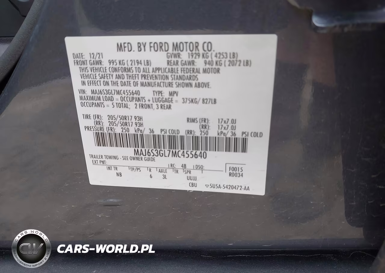 2021 Ford Ecosport Se VIN:MAJ6S3GL7MC455640 - 9