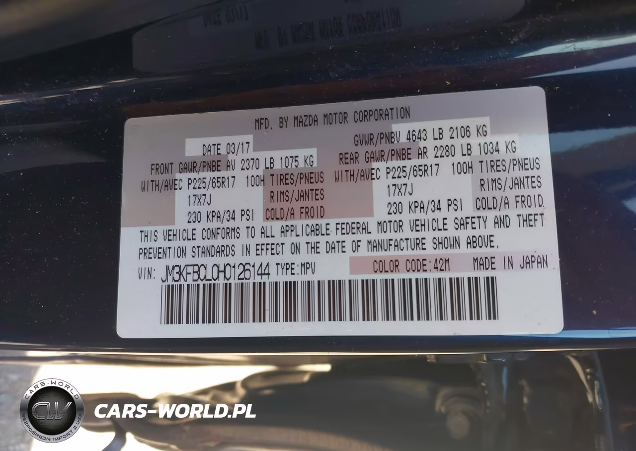2017 Mazda Cx-5 Touring VIN:JM3KFBCL0H0126144 - 9