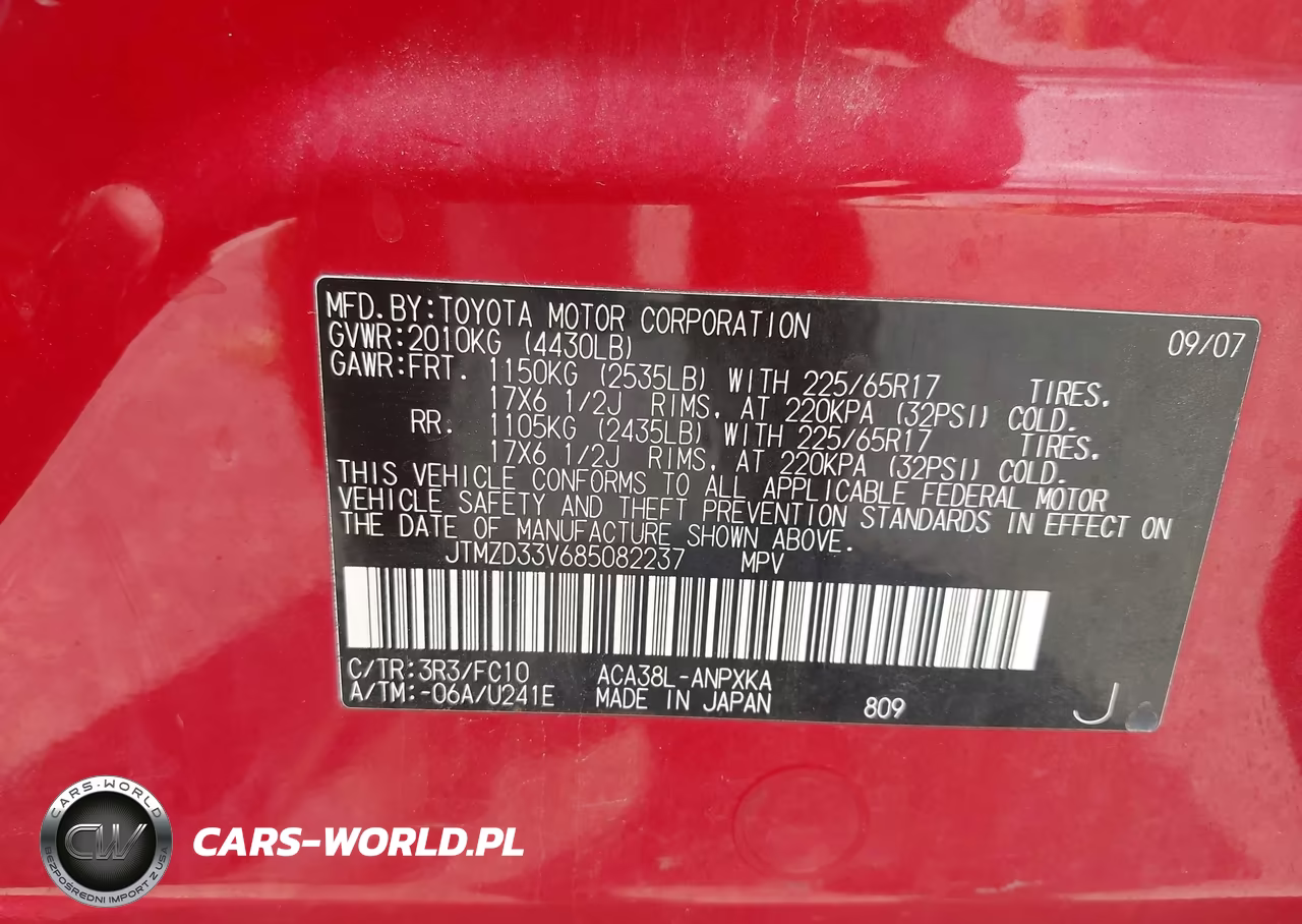 2008 Toyota Rav4 VIN:JTMZD33V685082237 - 9