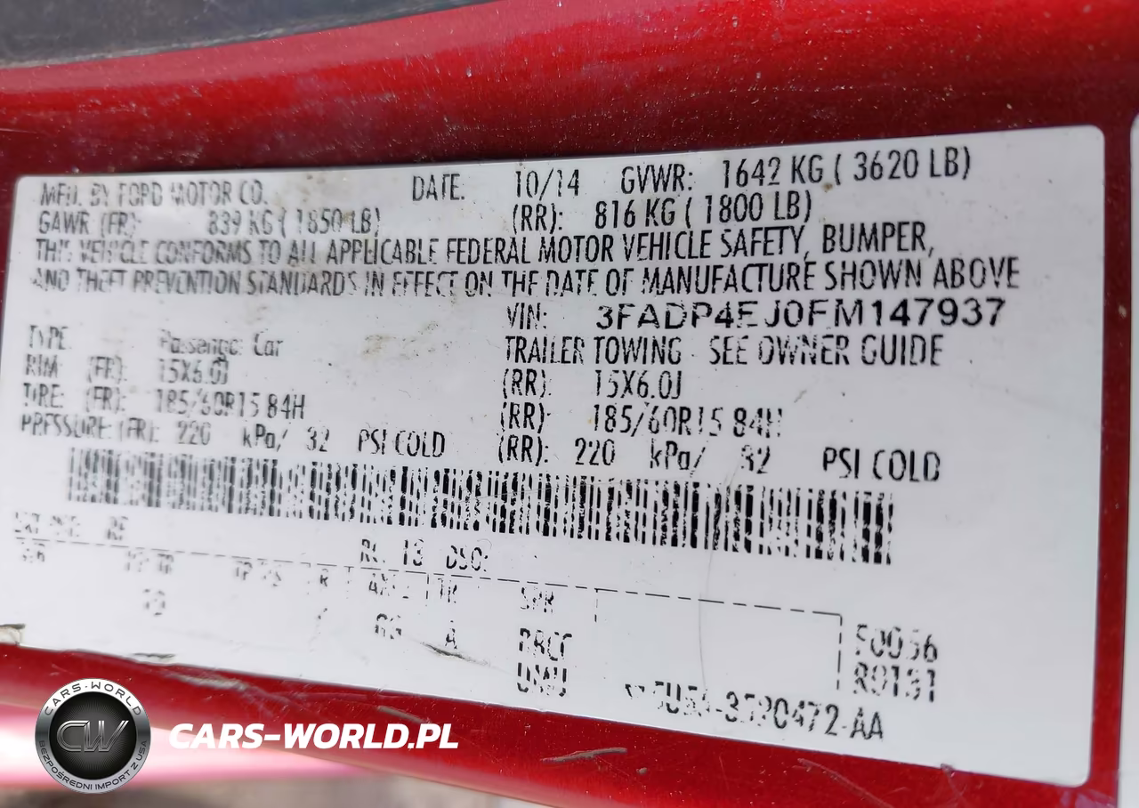 2015 Ford Fiesta Se VIN:3FADP4EJ0FM147937 - 9