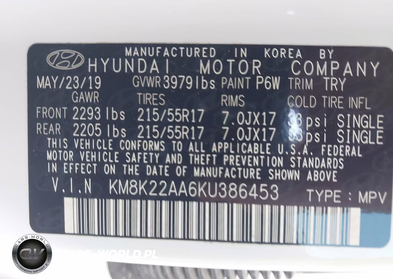2019 Hyundai Kona Sel VIN:KM8K22AA6KU386453 - 9