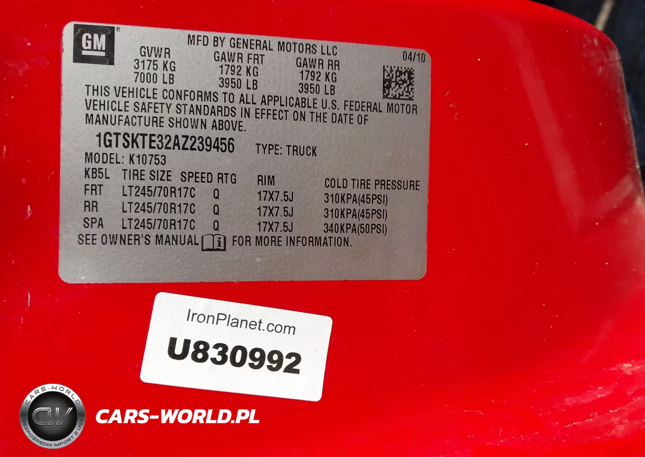 2010 GMC Sierra 1500 Work Truck VIN:1GTSKTE32AZ239456 - 9