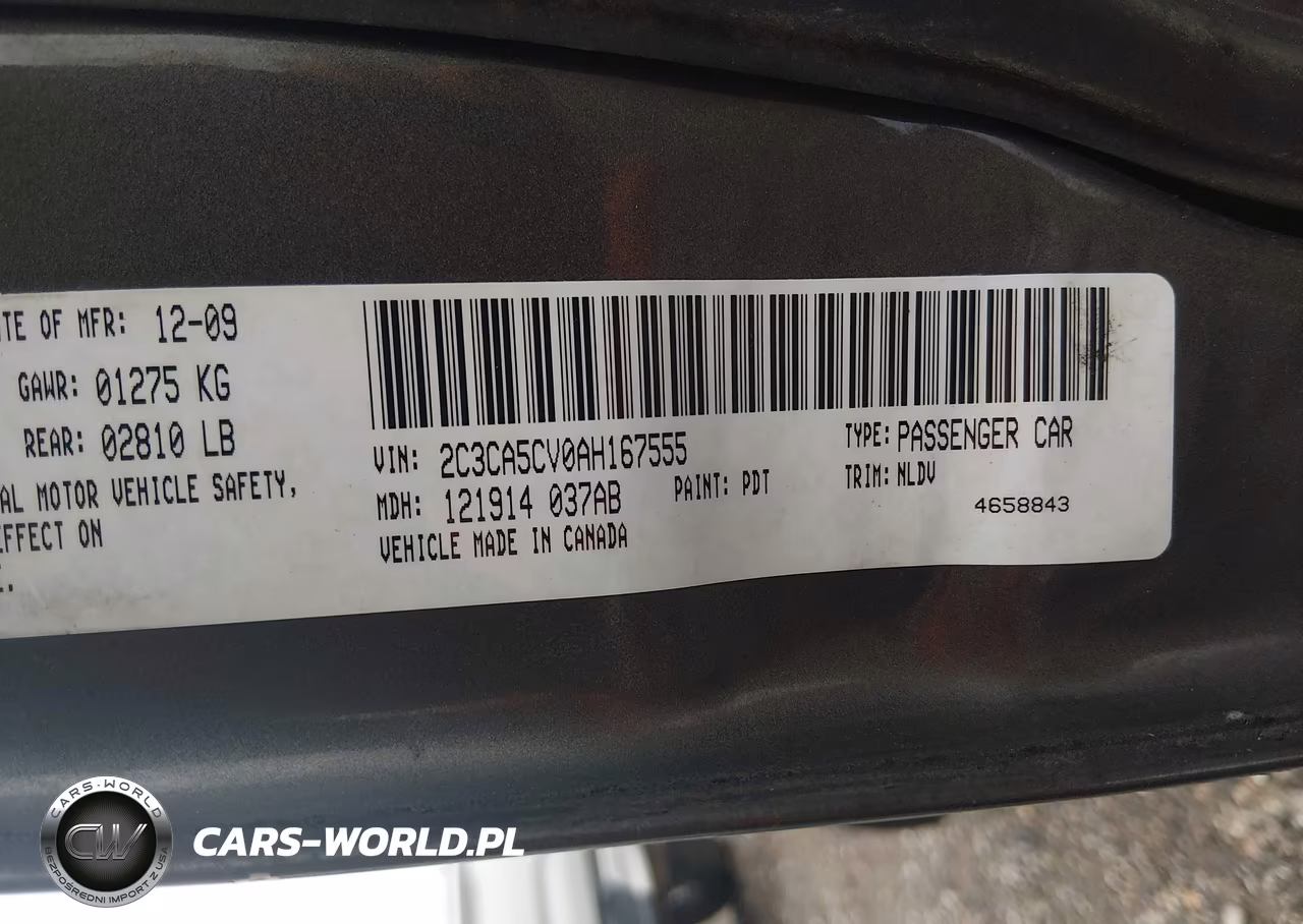 2010 Chrysler 300 Touring-Signature Series-Executive Series VIN:2C3CA5CV0AH167555 - 9