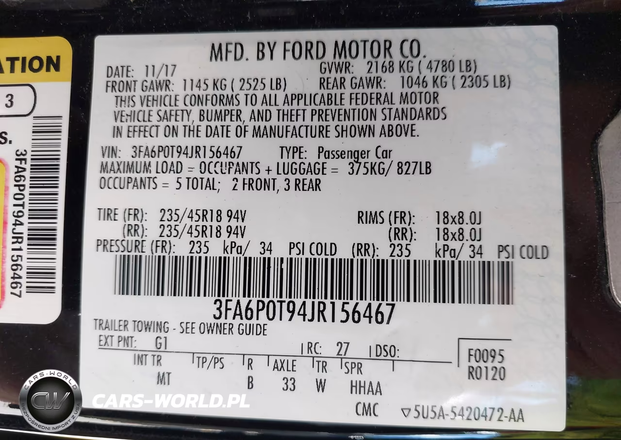 2018 Ford Fusion Se VIN:3FA6P0T94JR156467 - 9