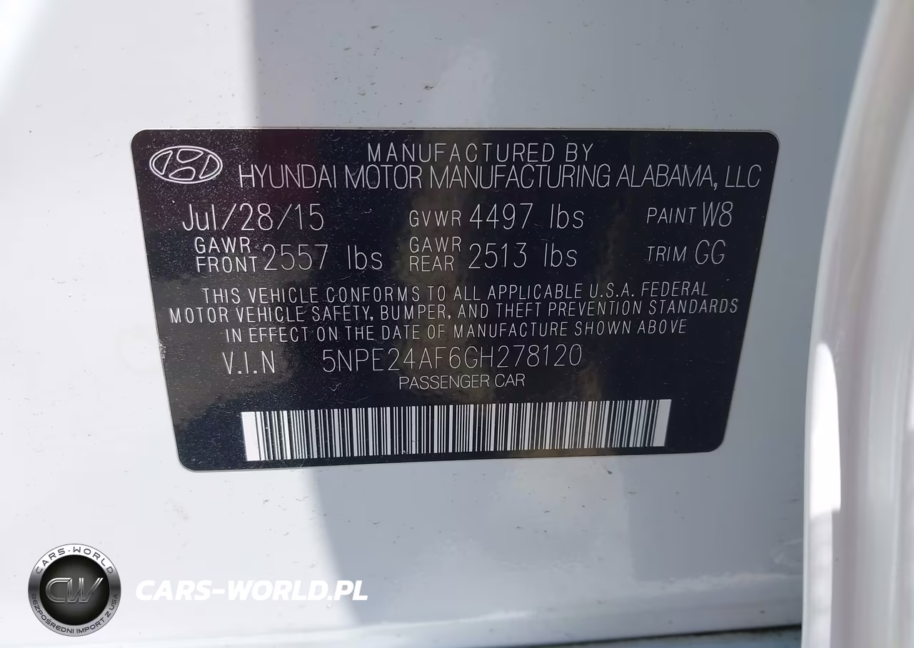 2016 Hyundai Sonata Se VIN:5NPE24AF6GH278120 - 9