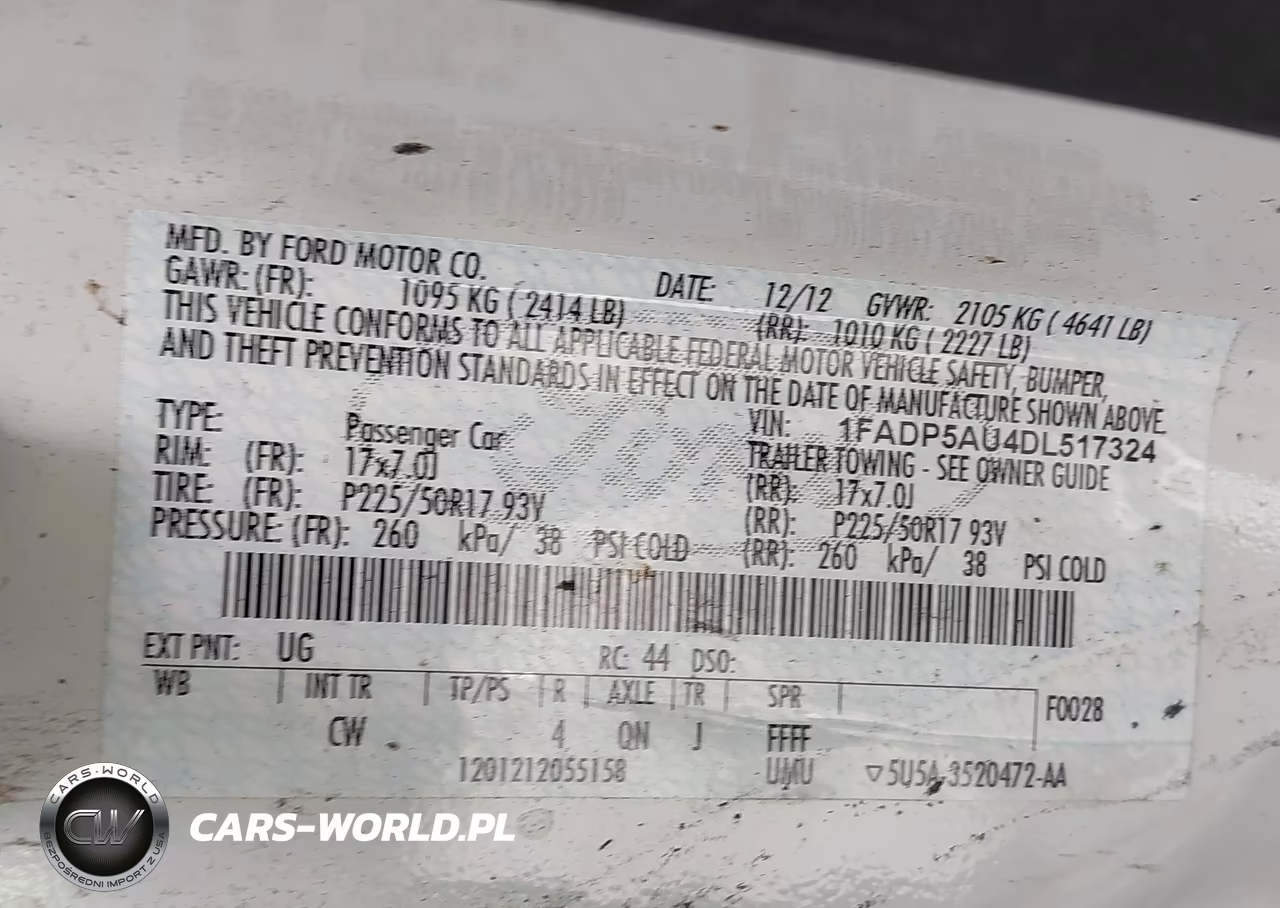 2013 Ford C-Max Hybrid Se VIN:1FADP5AU4DL517324 - 9