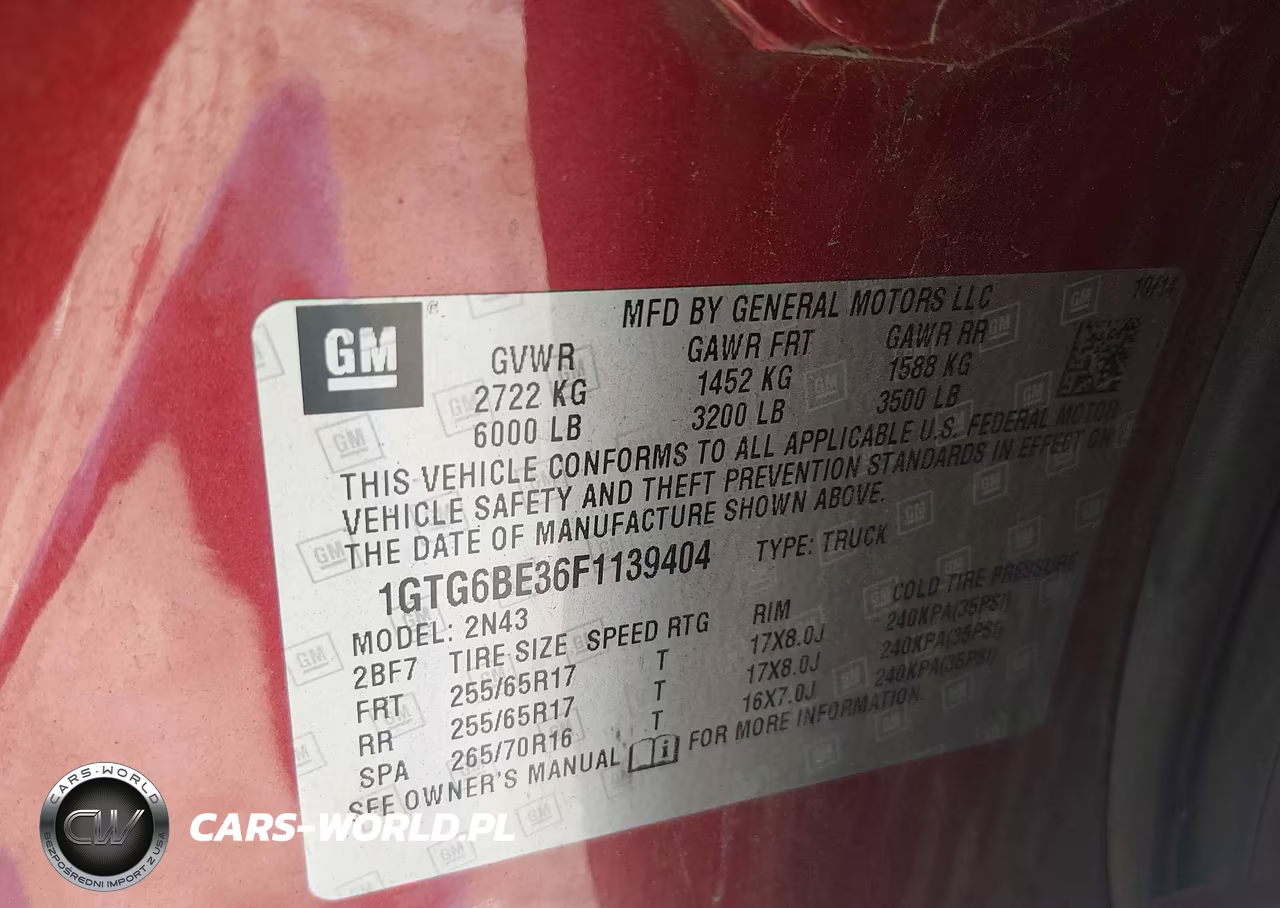2015 GMC Canyon Sle VIN:1GTG6BE36F1139404 - 9