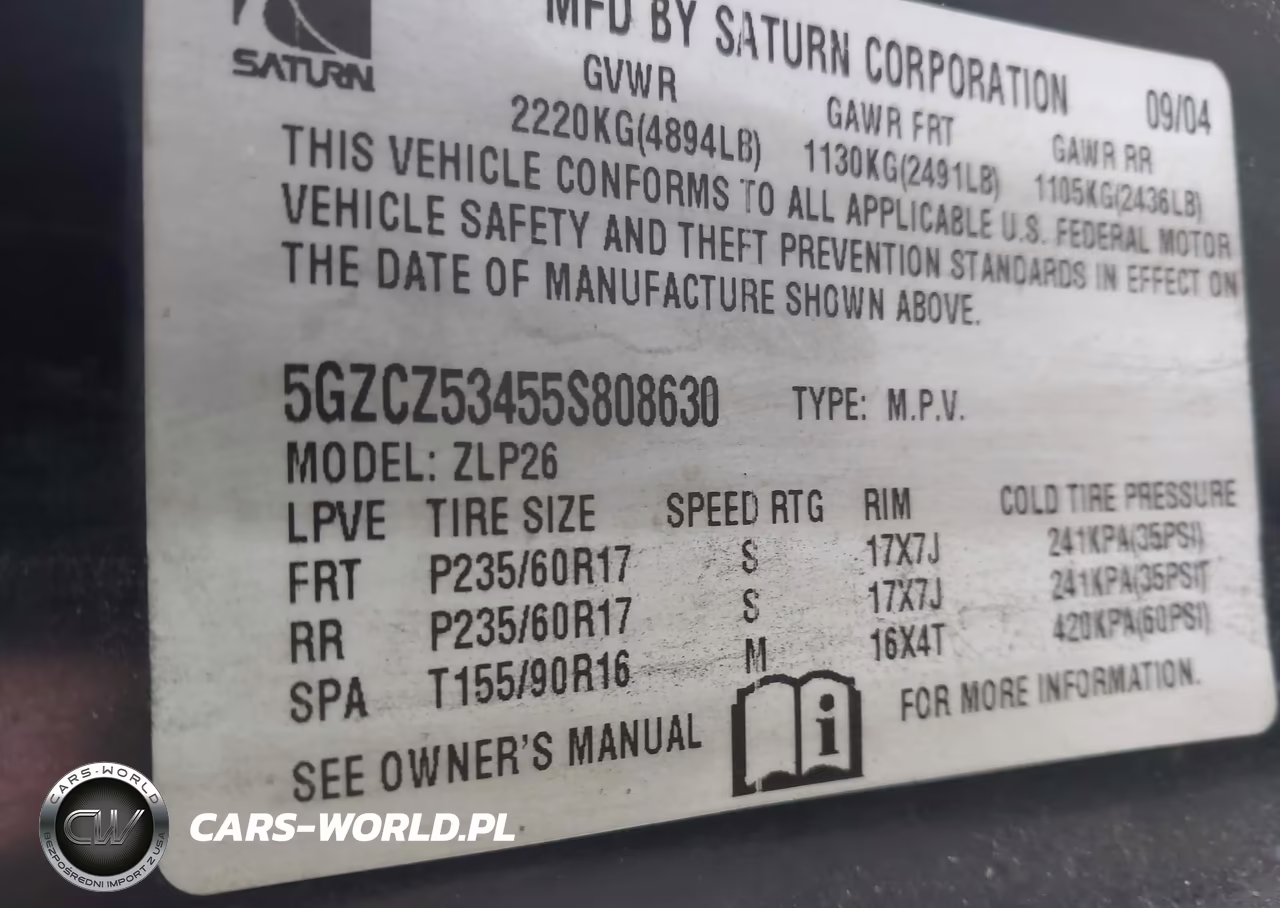 2005 Saturn Vue V6 VIN:5GZCZ53455S808630 - 12