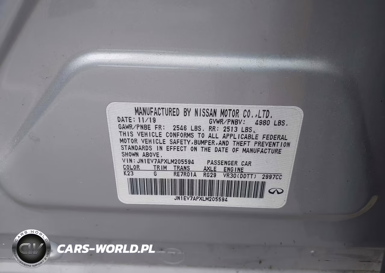 2020 Infiniti Q50 Luxe VIN:JN1EV7APXLM205594 - 9