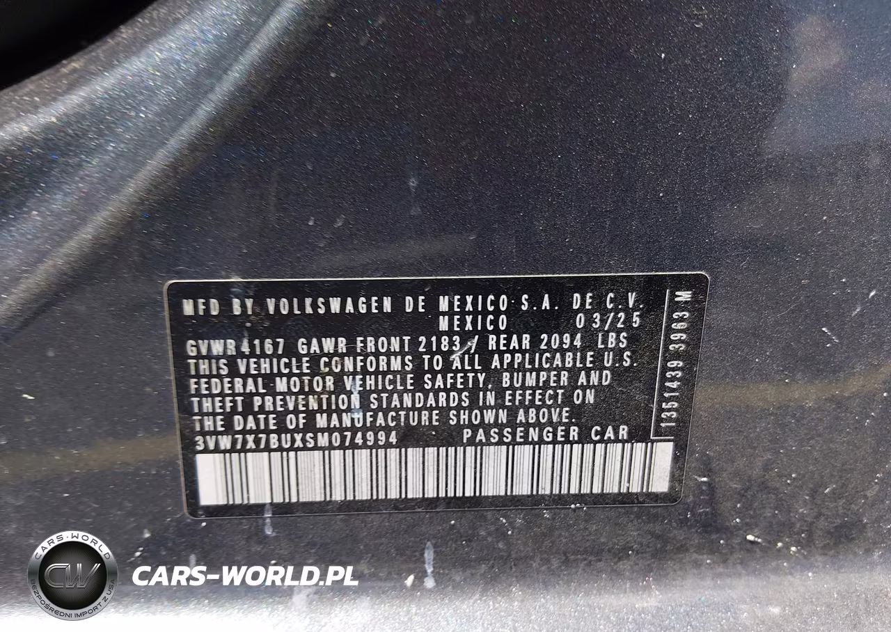 2025 Volkswagen Jetta 1.5T Se VIN:3VW7X7BUXSM074994 - 9