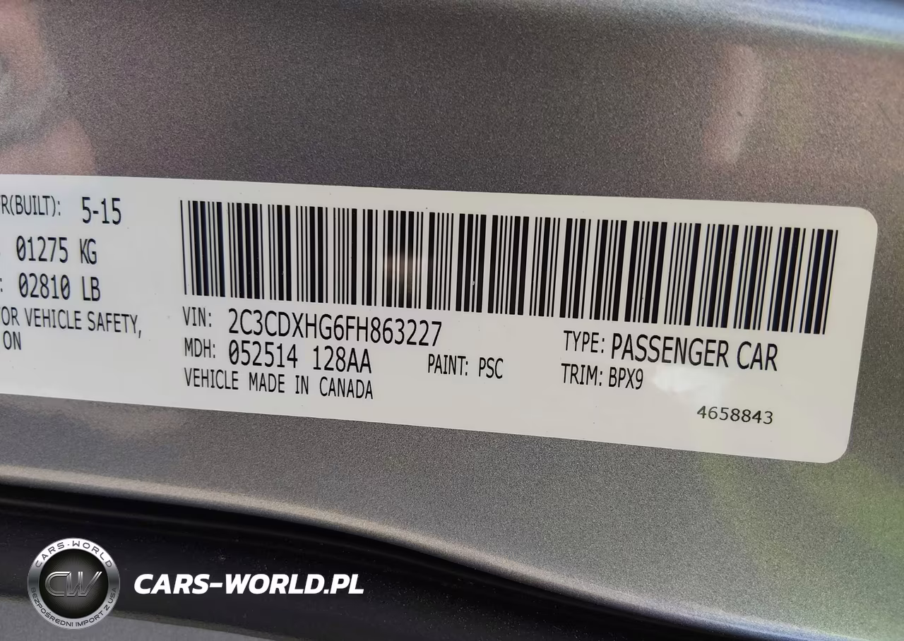 2015 Dodge Charger Sxt VIN:2C3CDXHG6FH863227 - 9