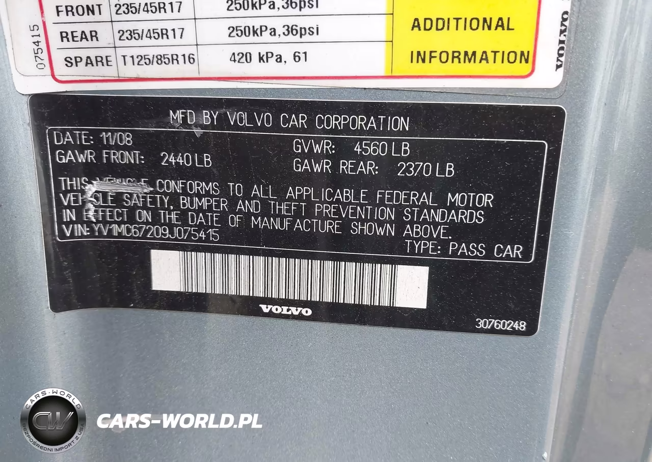 2009 Volvo C70 T5 VIN:YV1MC67209J075415 - 9