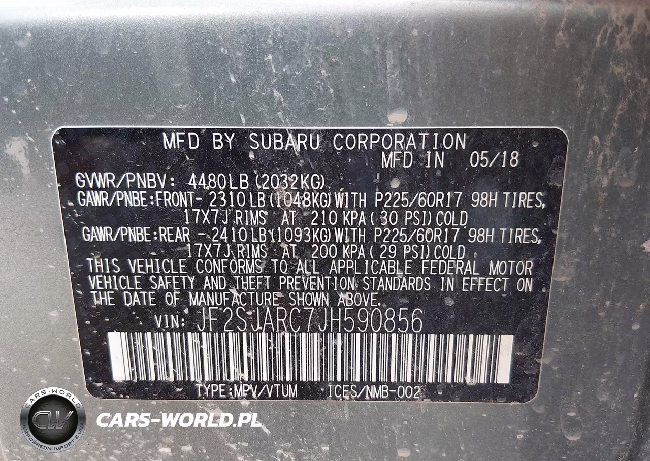 2018 Subaru Forester 2.5I Limited VIN:JF2SJARC7JH590856 - 9