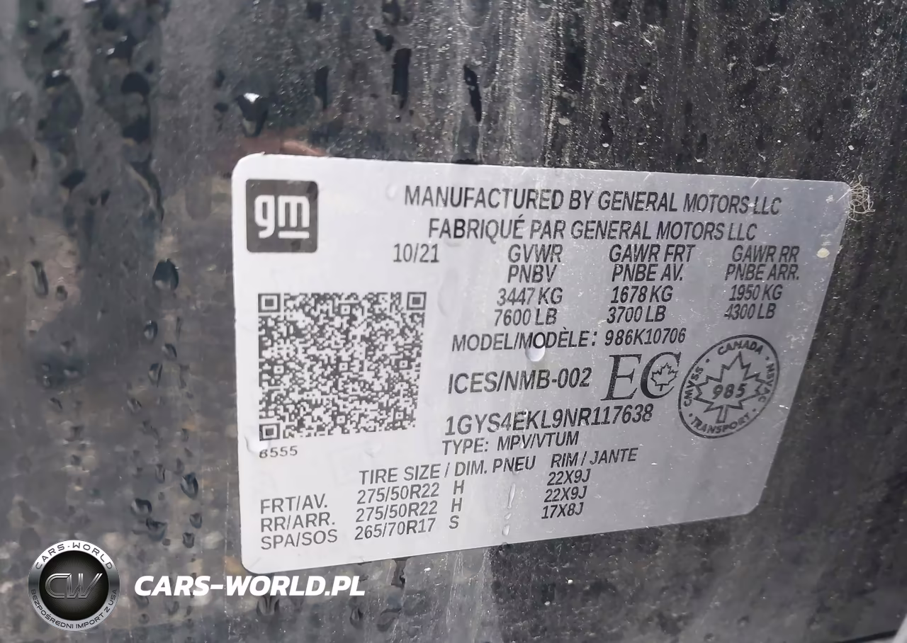 2022 Cadillac Escalade Sport VIN:1GYS4EKL9NR117638 - 9