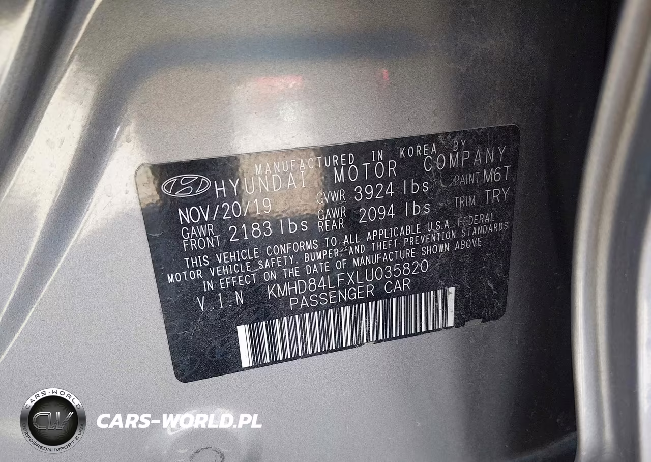 2020 Hyundai Elantra Sel VIN:KMHD84LFXLU035820 - 9