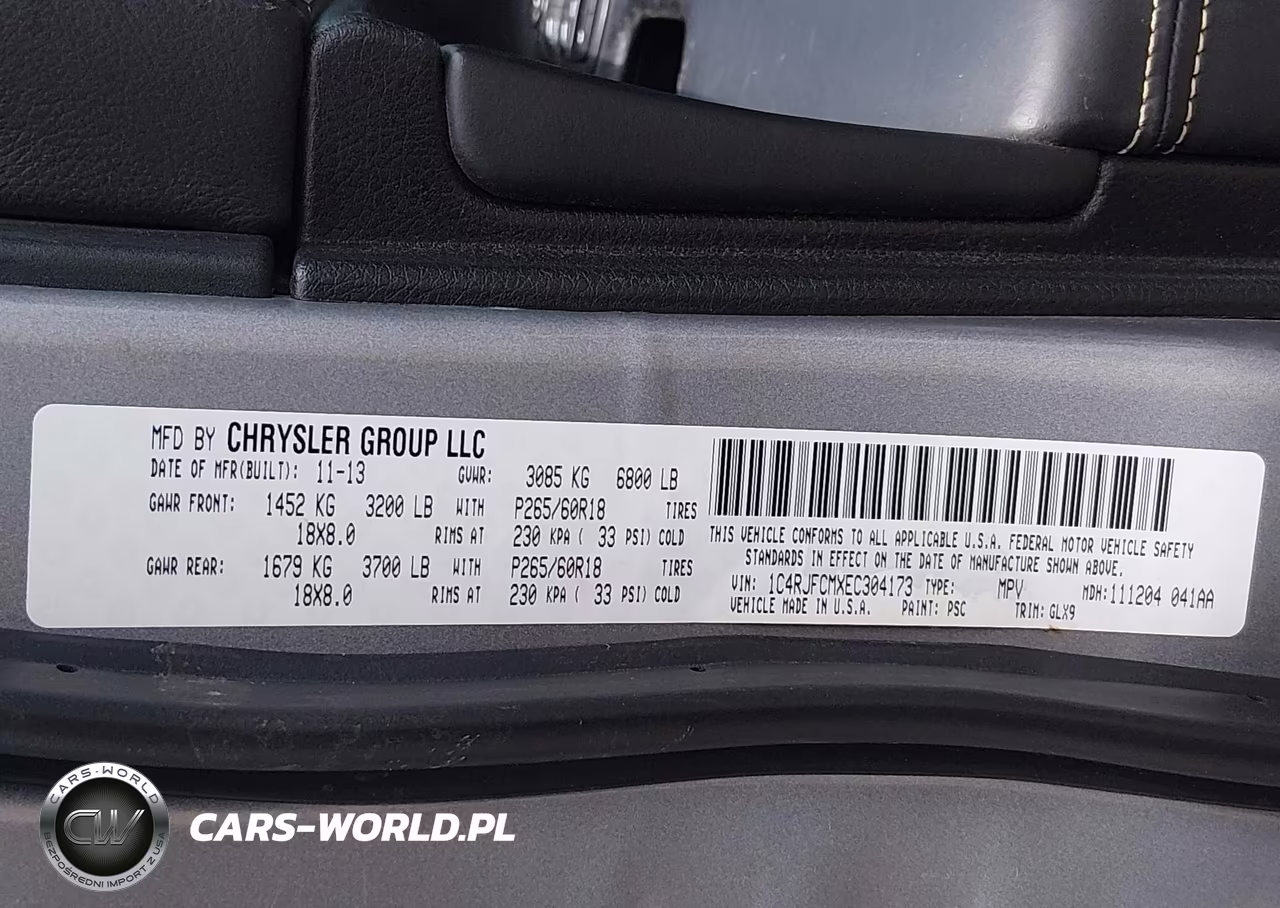 2014 Jeep Grand Cherokee Overland VIN:1C4RJFCMXEC304173 - 9