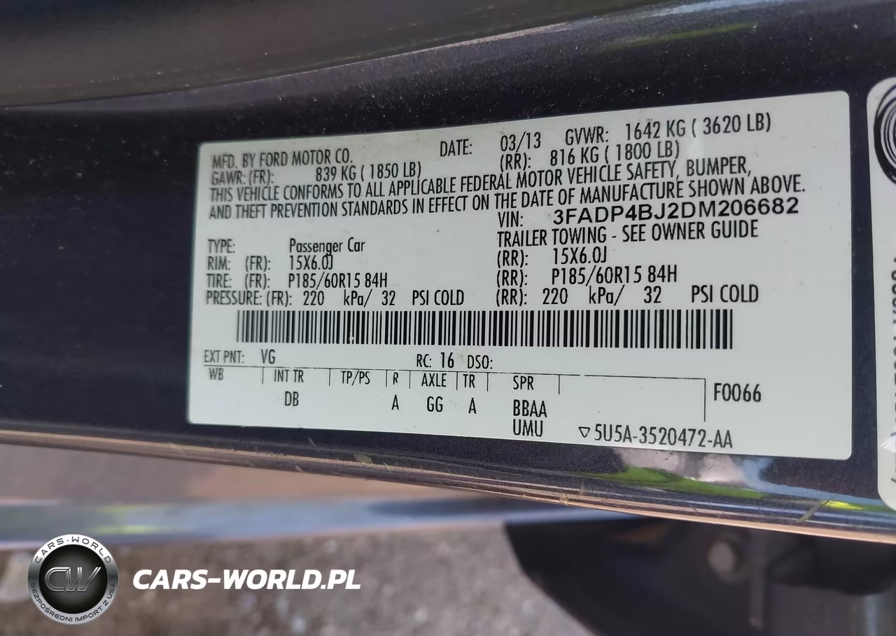 2013 Ford Fiesta Se VIN:3FADP4BJ2DM206682 - 9