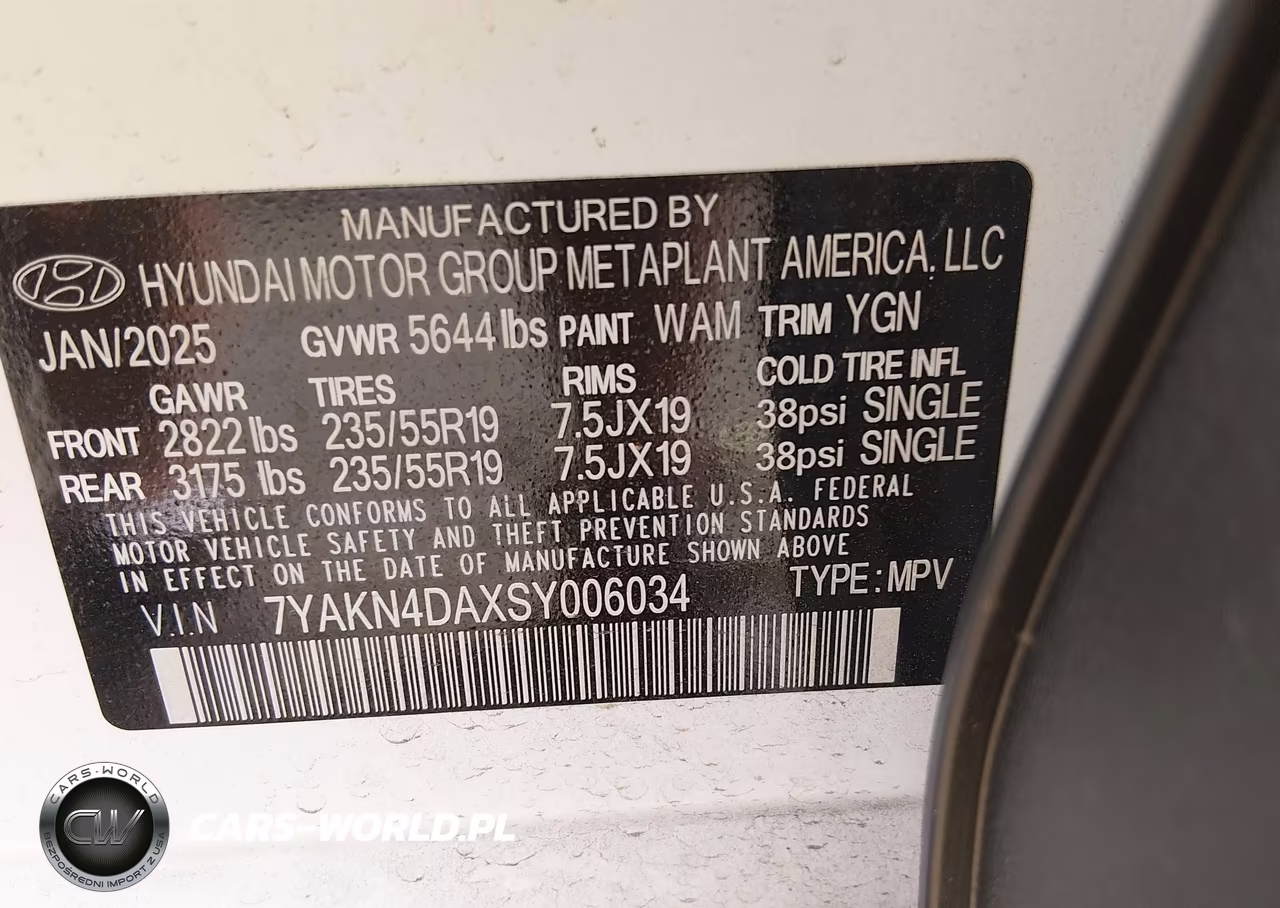2025 Hyundai Ioniq 5 Sel VIN:7YAKN4DAXSY006034 - 9