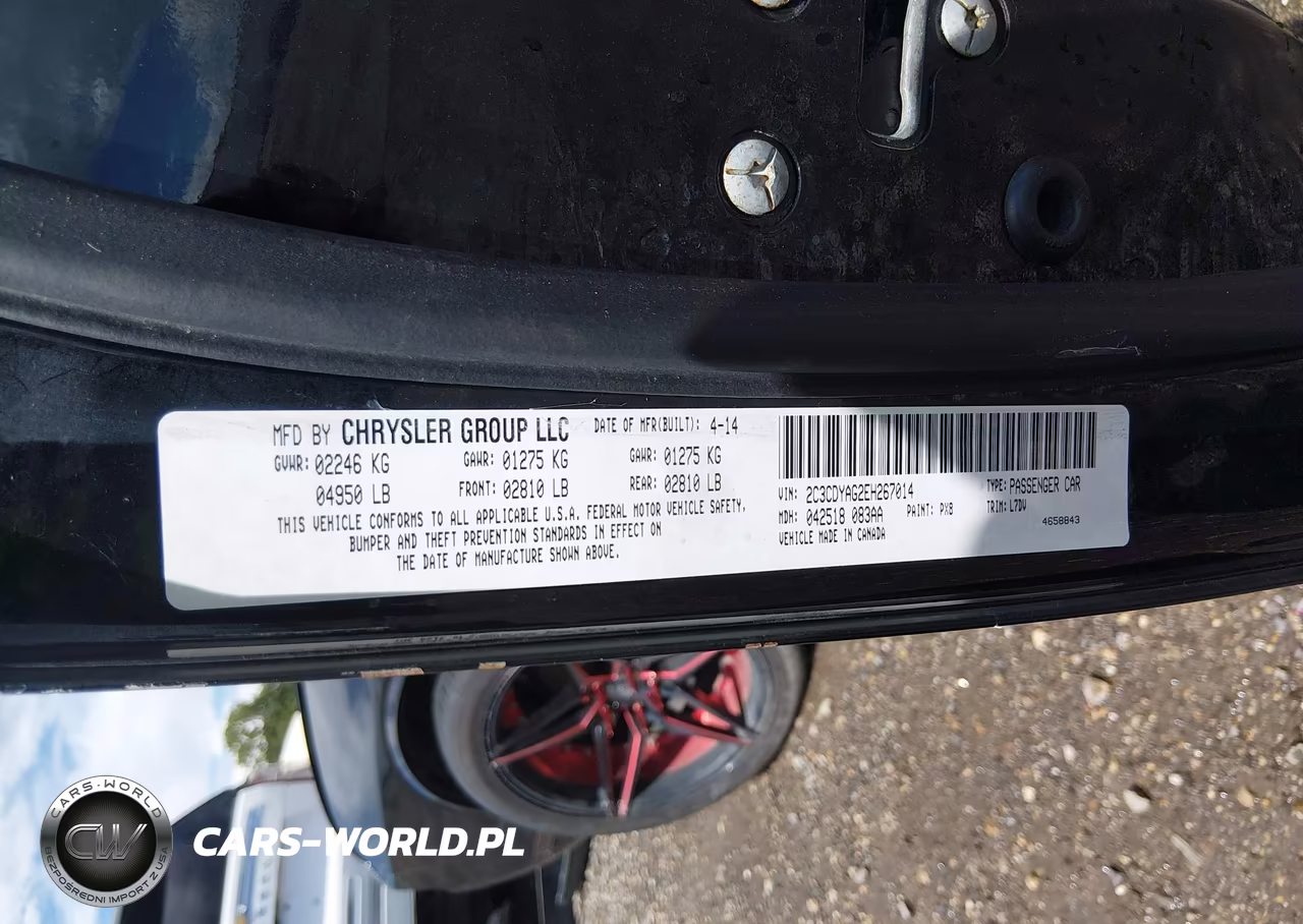 2014 Dodge Challenger Sxt VIN:2C3CDYAG2EH267014 - 9