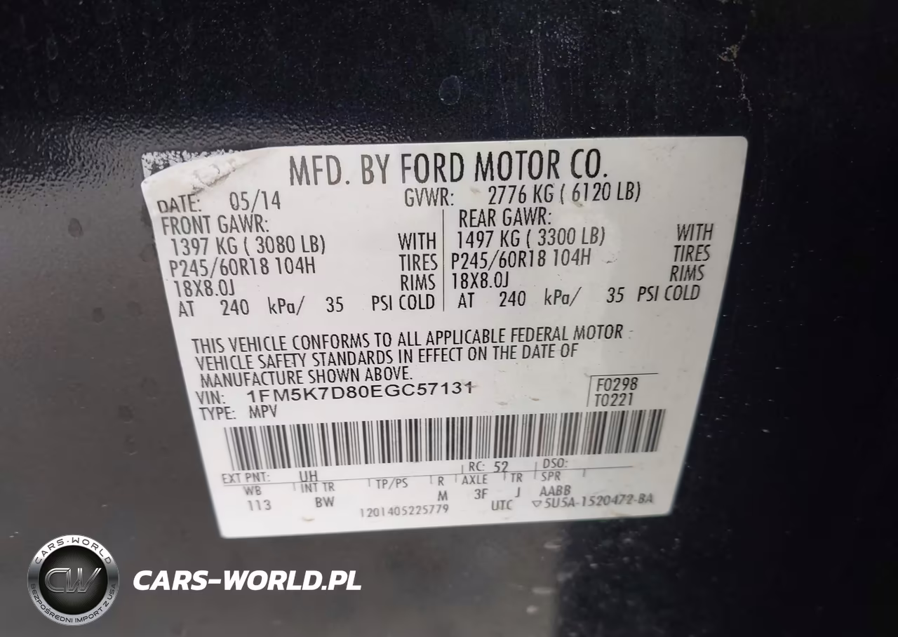 2014 Ford Explorer Xlt VIN:1FM5K7D80EGC57131 - 9