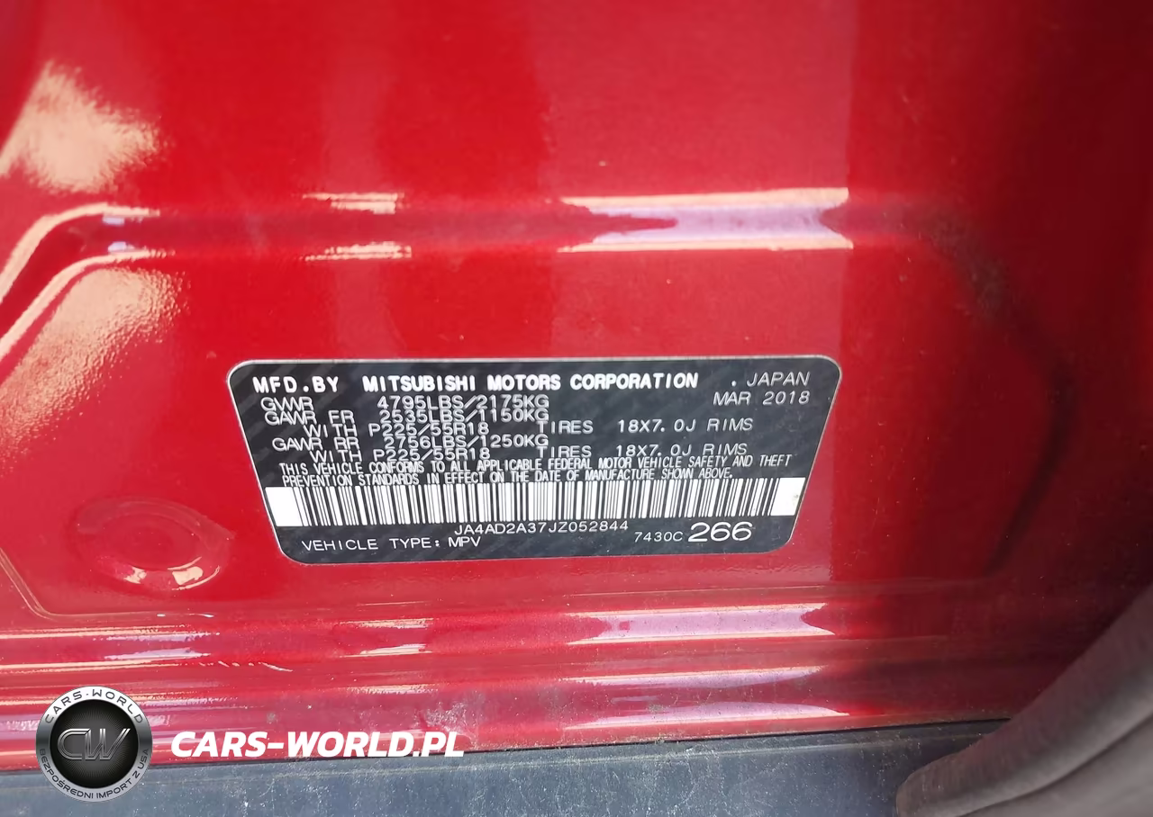 2018 Mitsubishi Outlander Es VIN:JA4AD2A37JZ052844 - 9