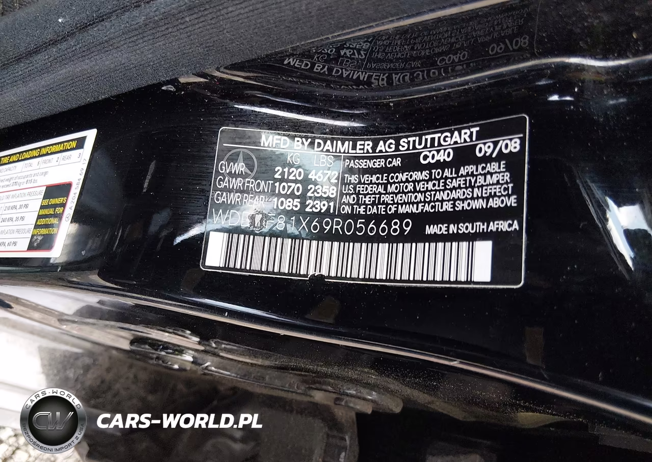 2009 Mercedes-Benz C 300 Luxury 4Matic-Sport 4Matic VIN:WDDGF81X69R056689 - 9