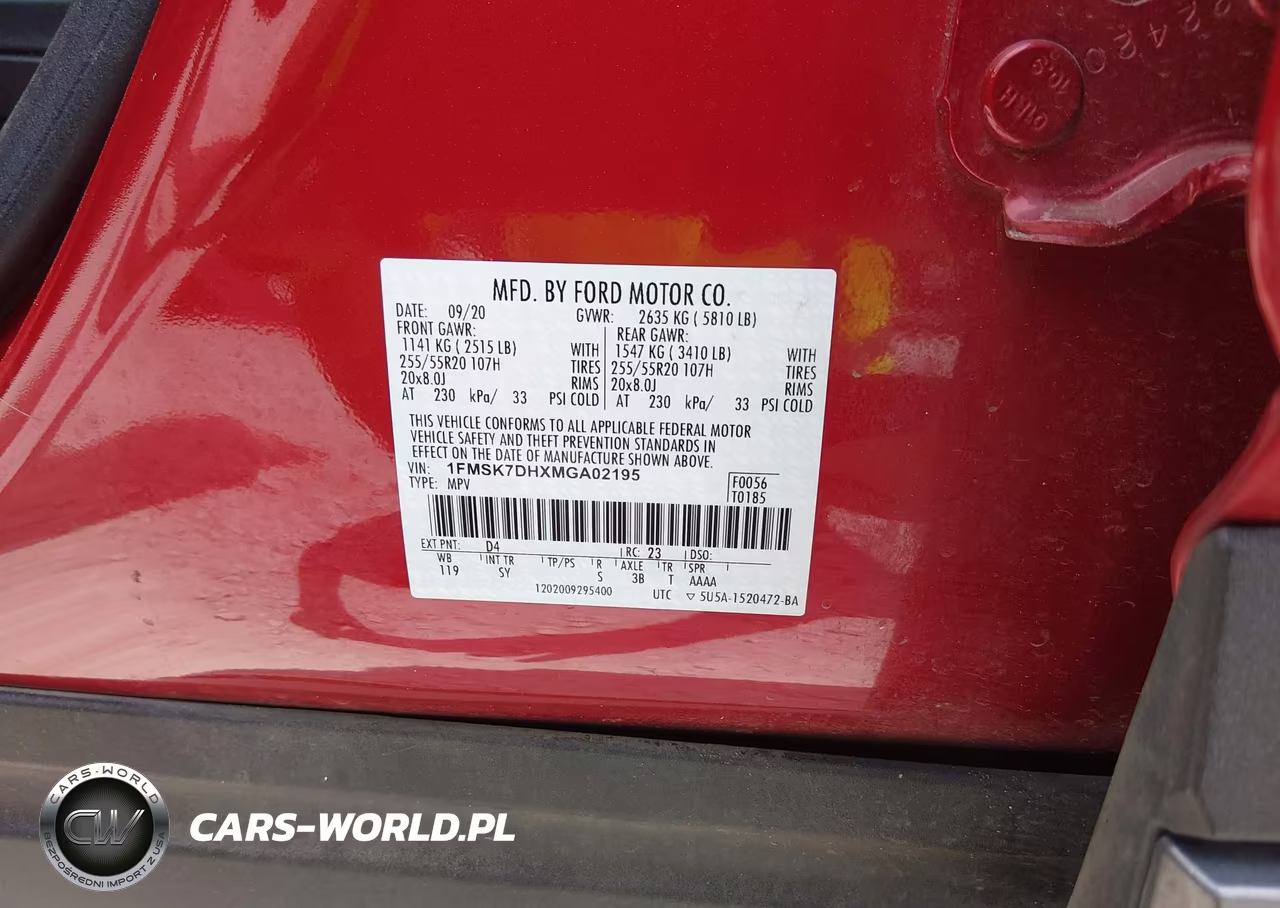 2021 Ford Explorer Xlt VIN:1FMSK7DHXMGA02195 - 9