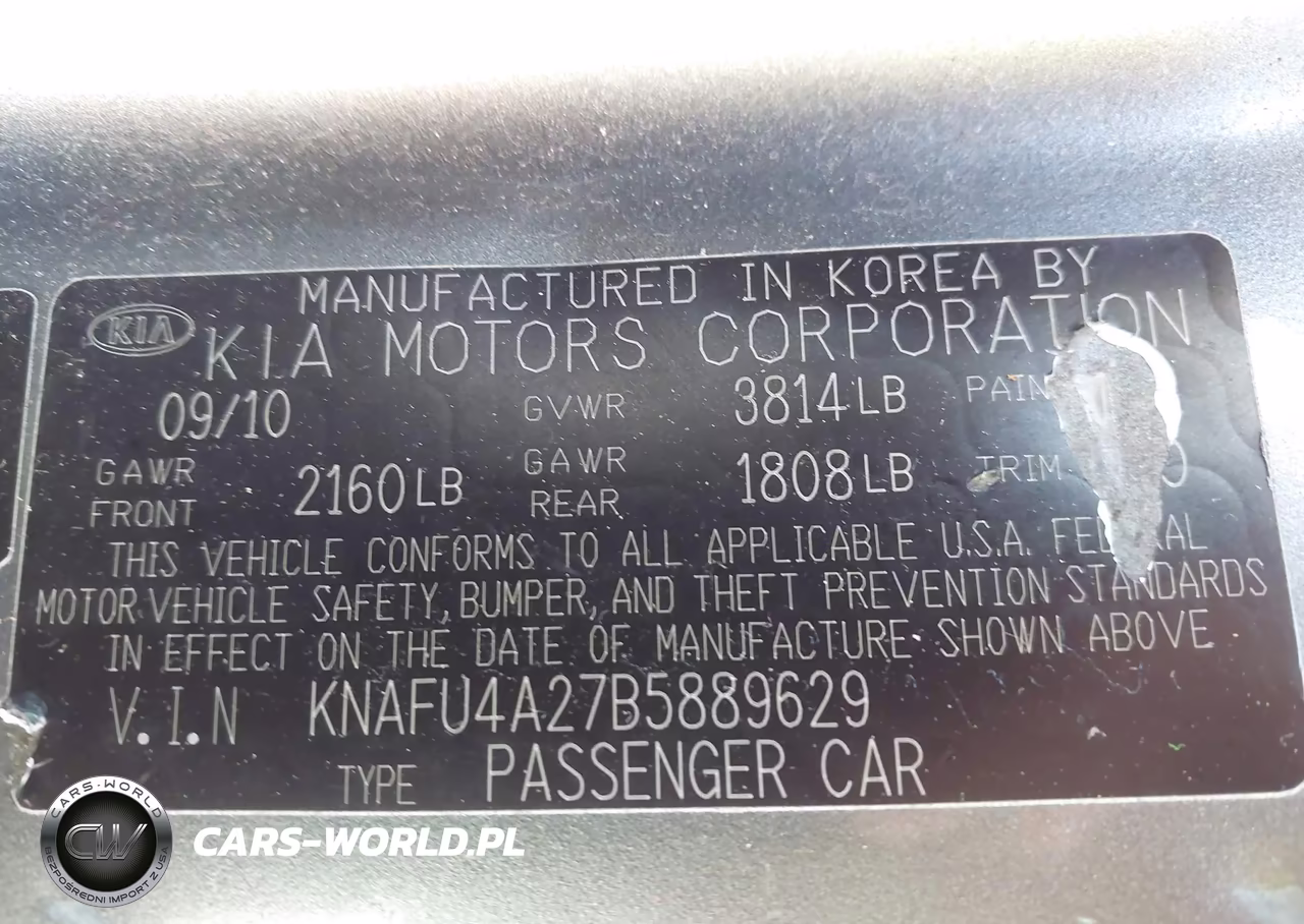 2011 Kia Forte Ex VIN:KNAFU4A27B5889629 - 9