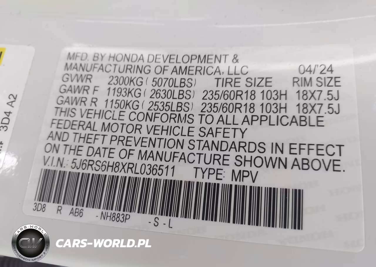 2024 Honda Cr-V Hybrid Sport-L VIN:5J6RS6H8XRL036511 - 9