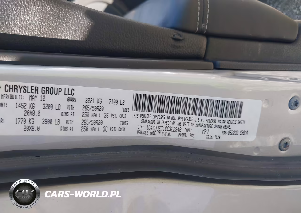 2012 Dodge Durango Citadel VIN:1C4SDJET1CC322946 - 9
