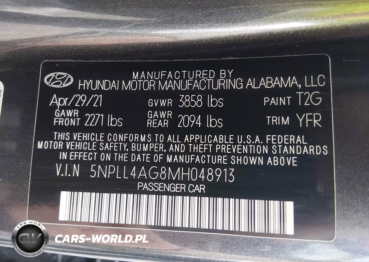 2021 Hyundai Elantra Se VIN:5NPLL4AG8MH048913 - 9