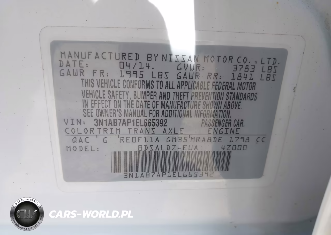 2014 Nissan Sentra Sv VIN:3N1AB7AP1EL665392 - 9