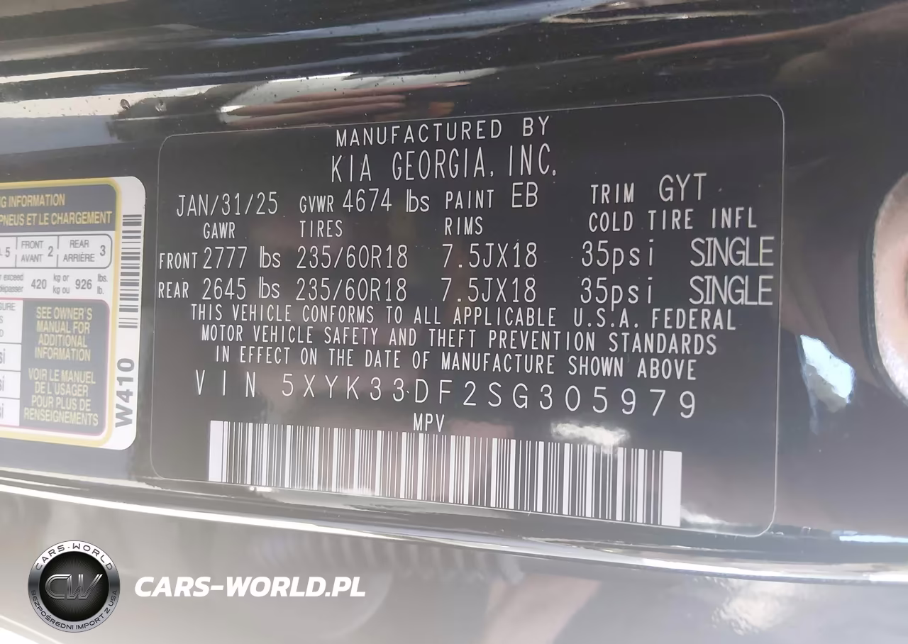 2025 Kia Sportage Ex VIN:5XYK33DF2SG305979 - 9