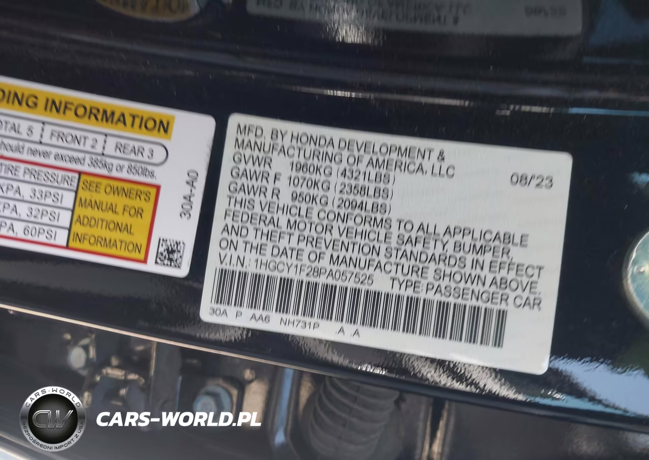 2023 Honda Accord Lx VIN:1HGCY1F28PA057525 - 9