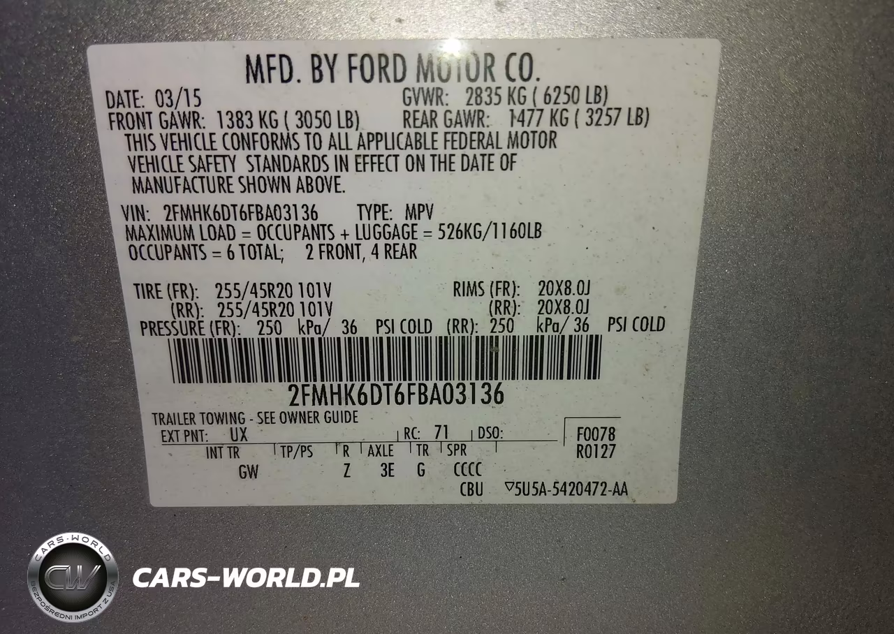 2015 Ford Flex Limited VIN:2FMHK6DT6FBA03136 - 9