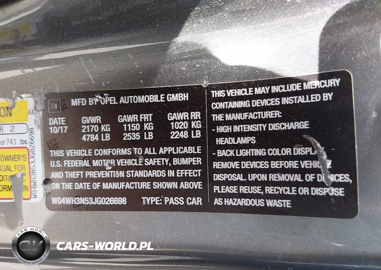 2018 Buick Cascada Premium VIN:W04WH3N53JG026698 - 9