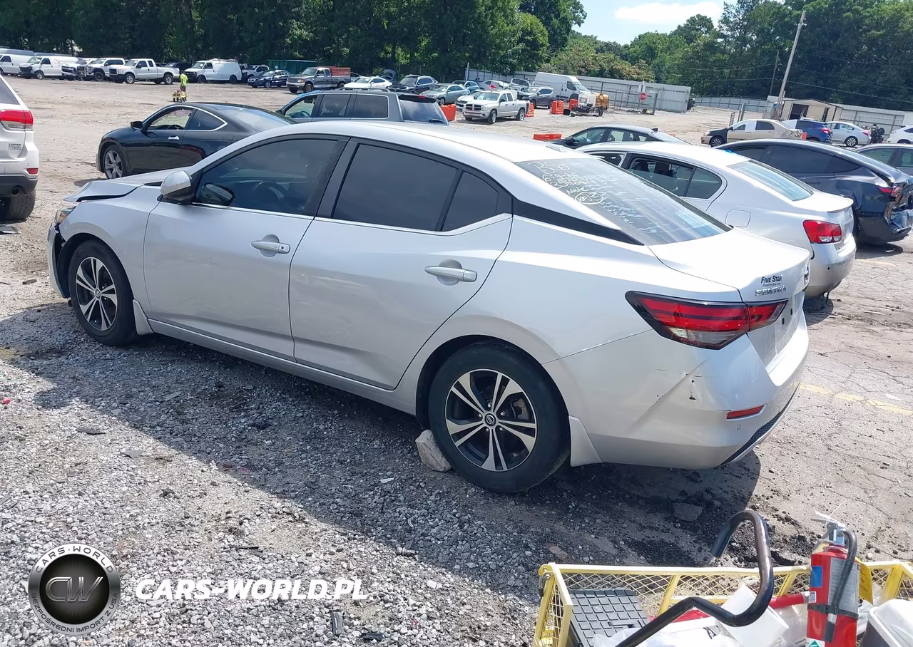 2021 Nissan Sentra Sv Xtronic Cvt VIN:3N1AB8CV2MY301081 - 3