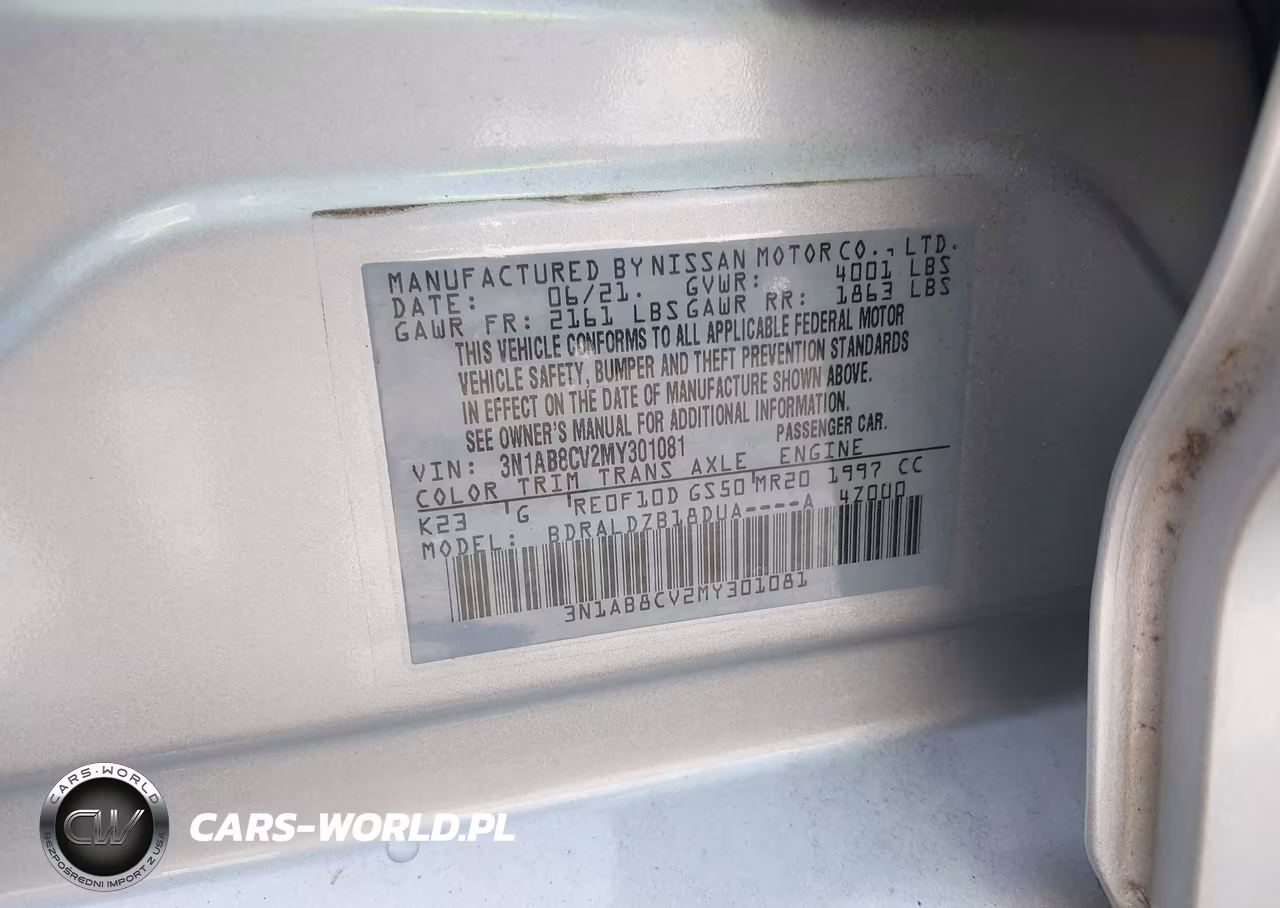 2021 Nissan Sentra Sv Xtronic Cvt VIN:3N1AB8CV2MY301081 - 9