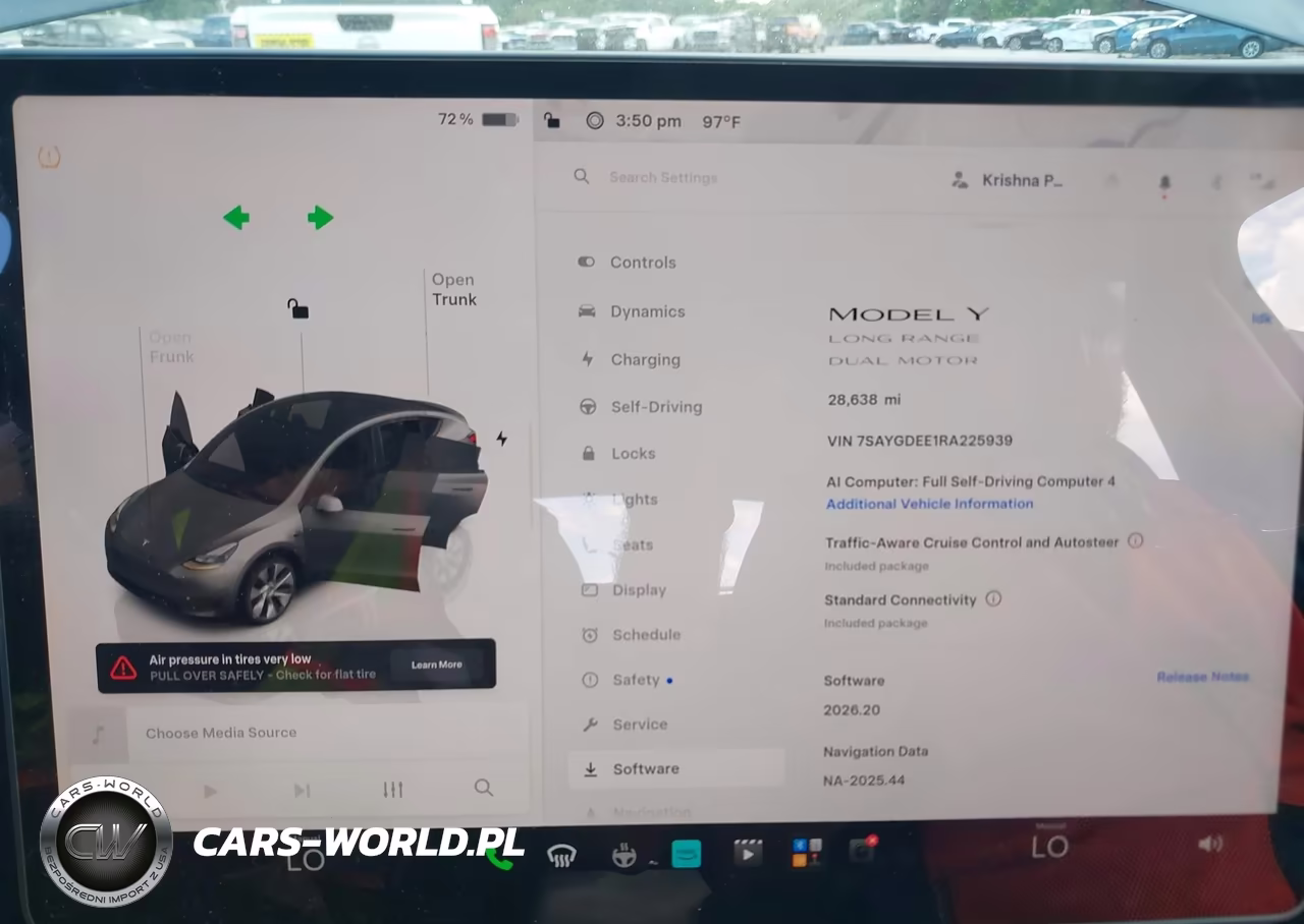 2024 Tesla Model Y Long Range Dual Motor All-Wheel Drive VIN:7SAYGDEE1RA225939 - 7