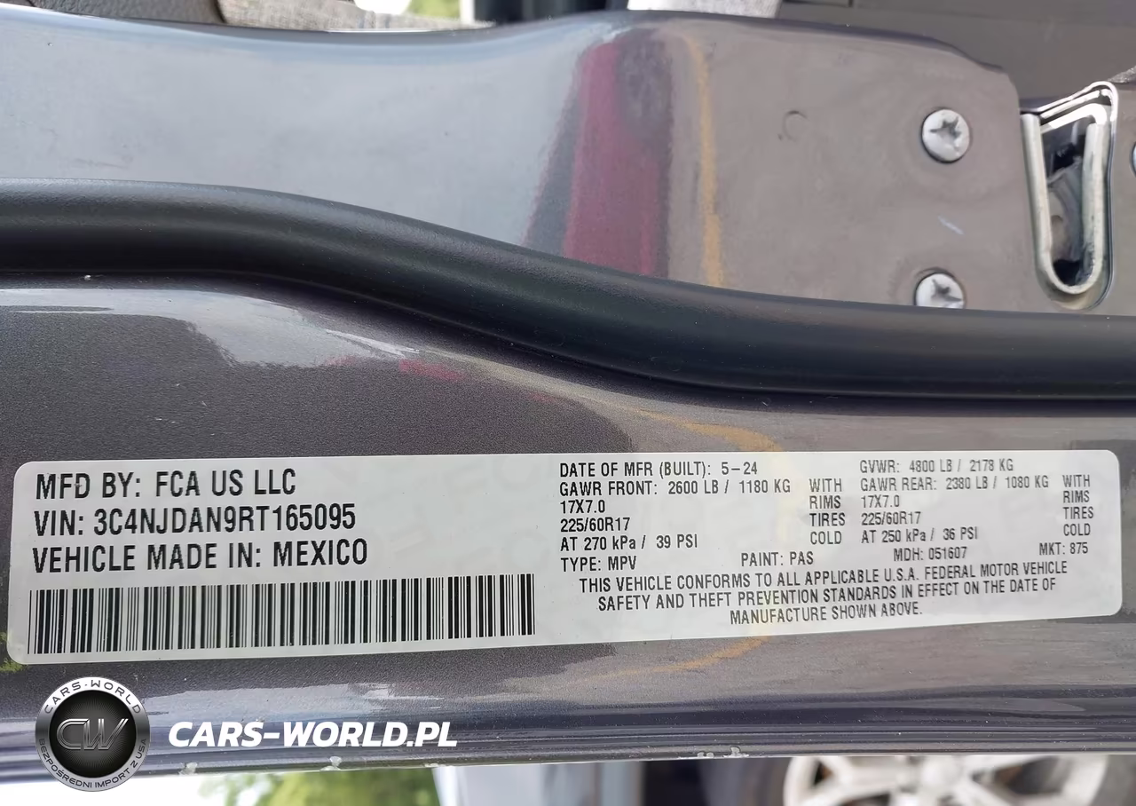 2024 Jeep Compass Sport 4X4 VIN:3C4NJDAN9RT165095 - 9