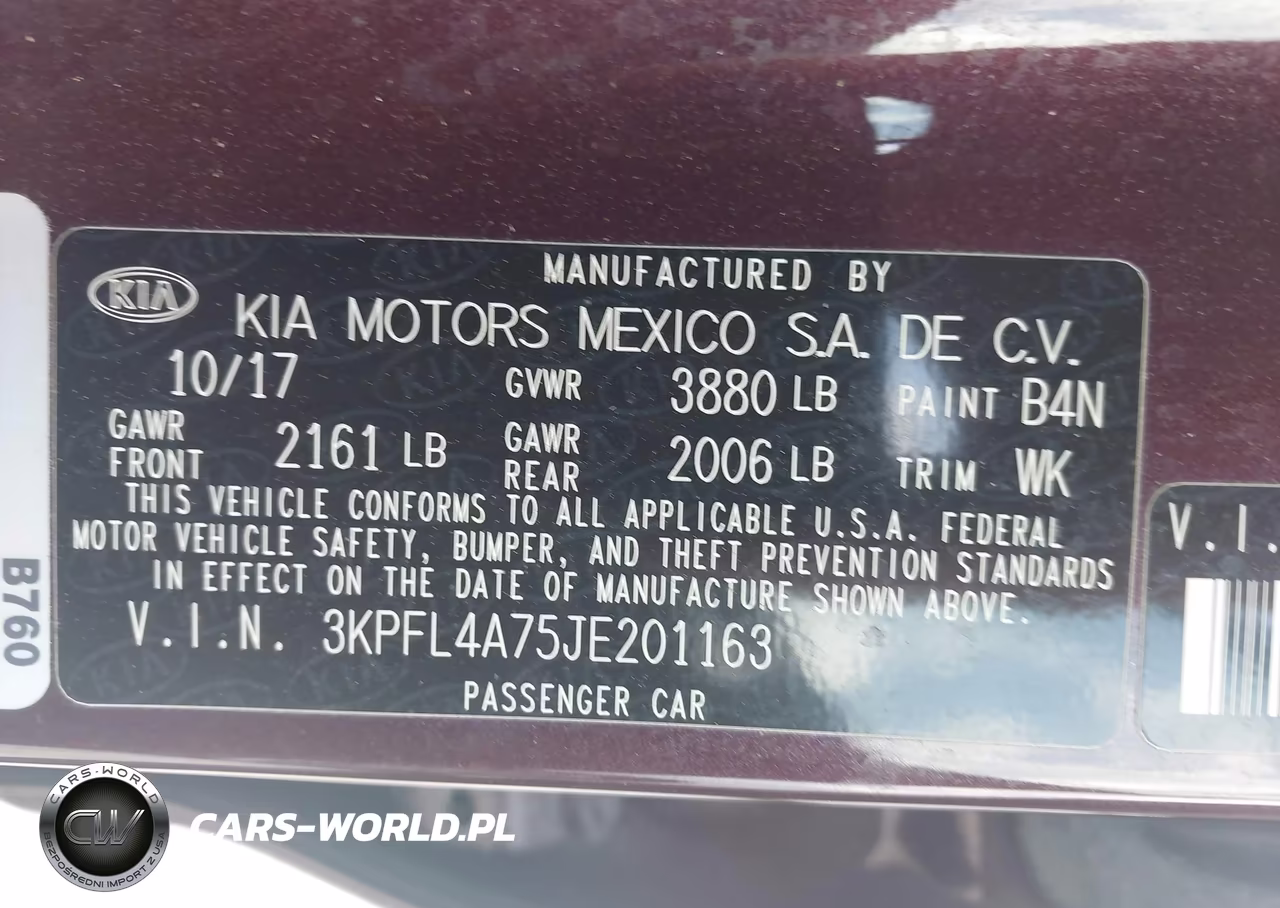 2018 Kia Forte Lx VIN:3KPFL4A75JE201163 - 9