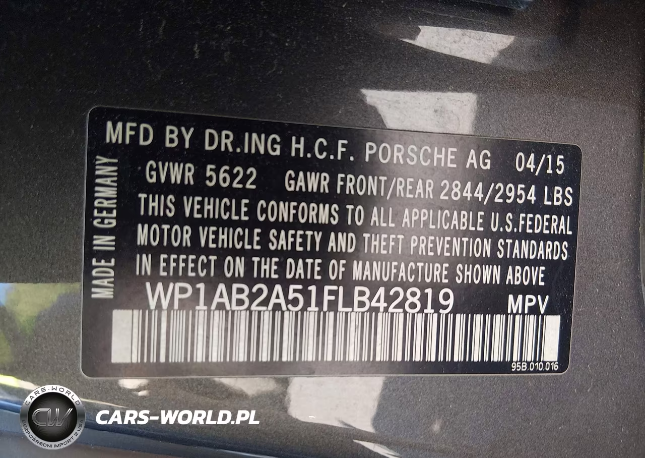 2015 Porsche Macan S VIN:WP1AB2A51FLB42819 - 8