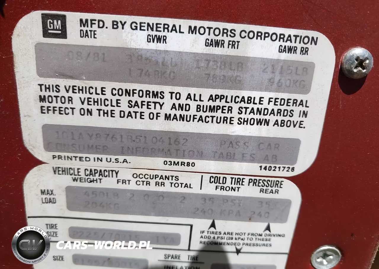 1981 Chevrolet Corvette VIN:1G1AY8761B5104162 - 9