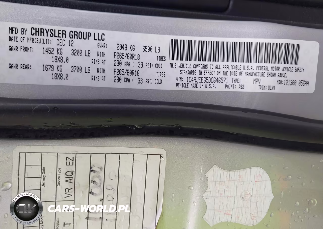 2013 Jeep Grand Cherokee Limited VIN:1C4RJEBG5DC646571 - 9