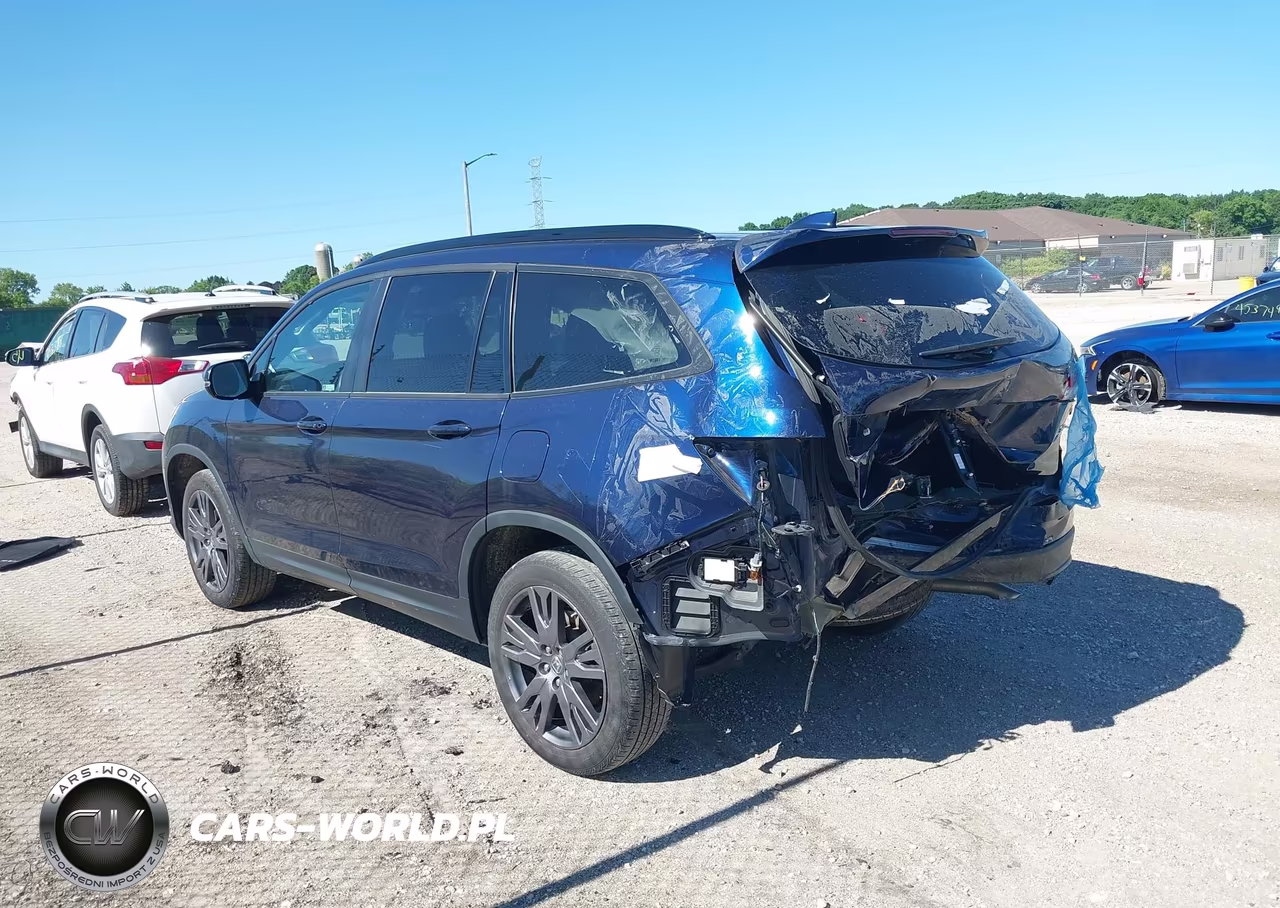 2022 Honda Pilot Awd Sport VIN:5FNYF6H39NB076635 - 14